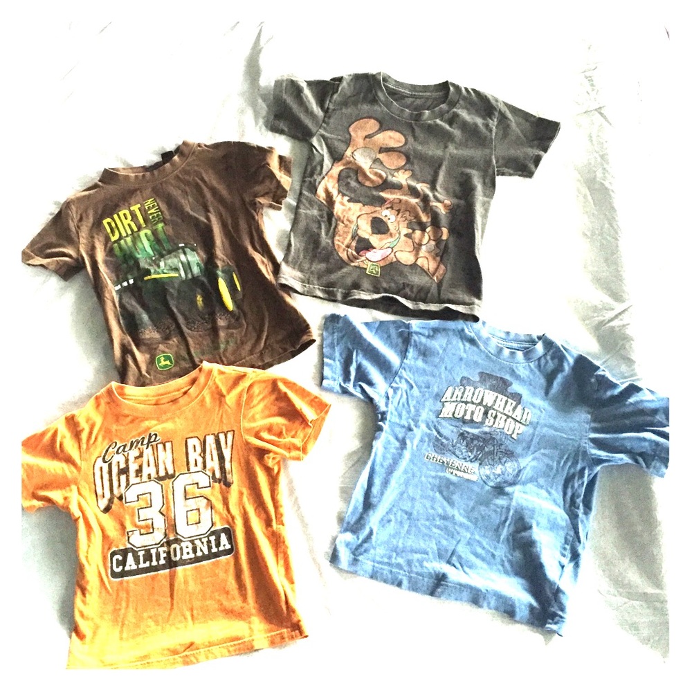 4 Boys Size 4 Short Sleeve Graphic T-Shirts